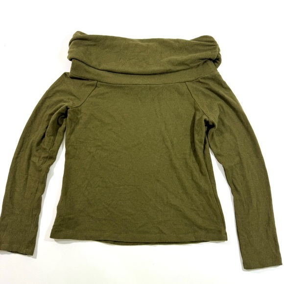 Reformation Azure Knit Top Off Shoulder Long Sleeve - Picture 4 of 8